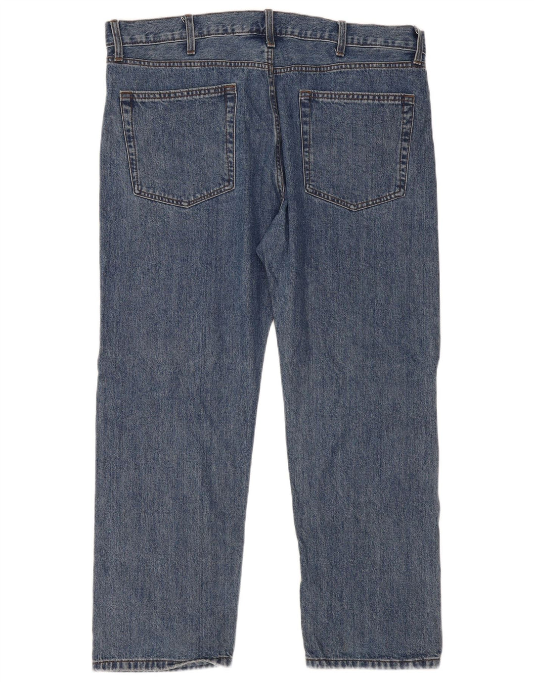 Marks & Spencer Herren Straight Jeans W40 L29 Blaue Baumwolle