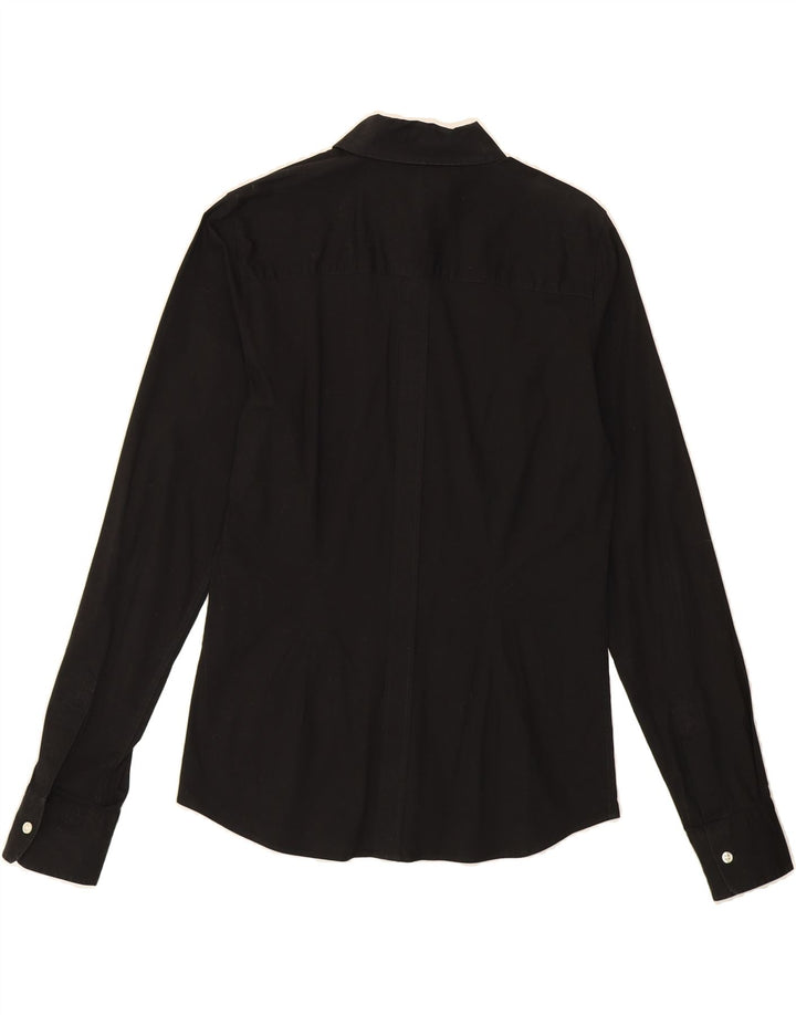 LA MARTINA Womens Graphic Shirt UK 16 Large Black Vintage La Martina and Second-Hand La Martina from Messina Hembry 