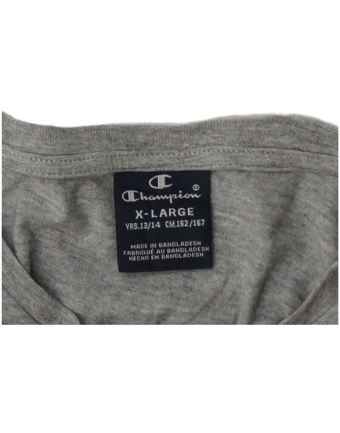 Champion Langarmshirt mit Grafik für Jungen, 13–14 Jahre, XL, Grau meliert