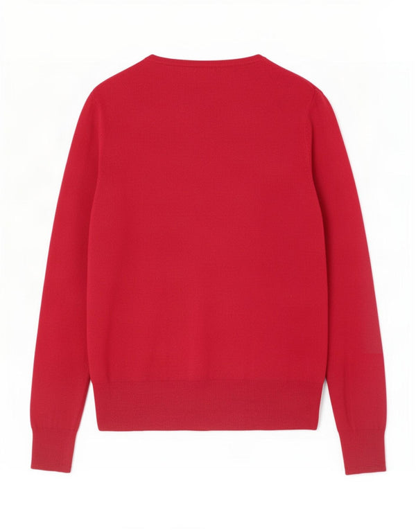 Marks & Spencer Damen Strickjacke Pullover UK 14 Große rote Viskose