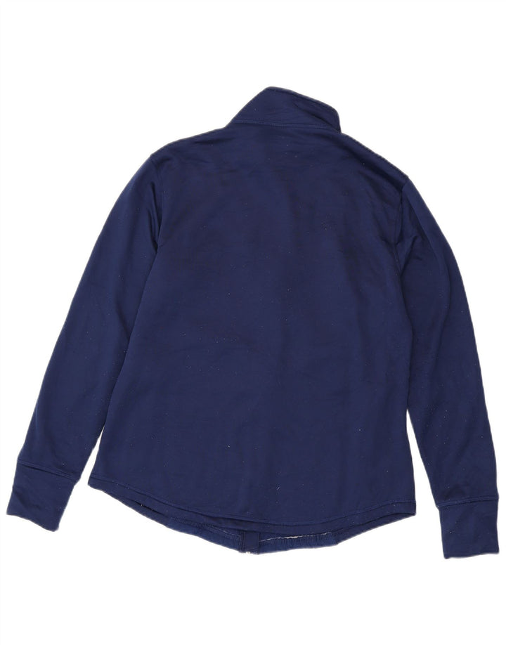 FILA Damen-Trainingsanzug-Oberteiljacke UK 16 Large Marineblau Polyester