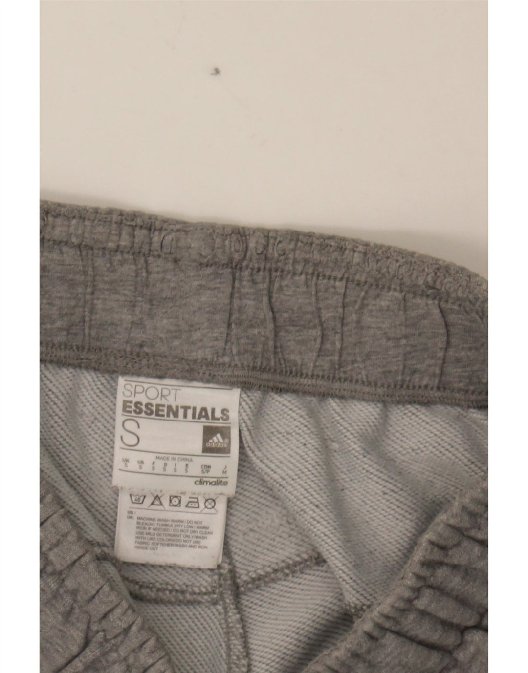 ADIDAS Mens Climalite Graphic Sport Shorts Small  Grey Cotton Vintage Adidas and Second-Hand Adidas from Messina Hembry 