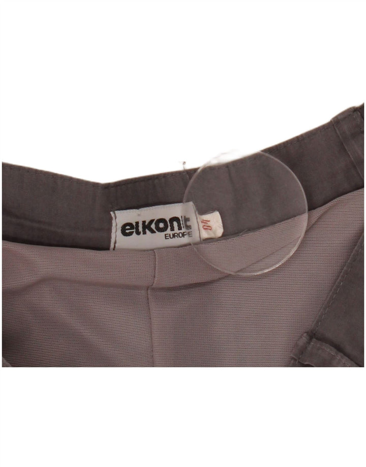Vintage Damen ausgestellter Rock EU 40 Medium W28 Grau Colourblock