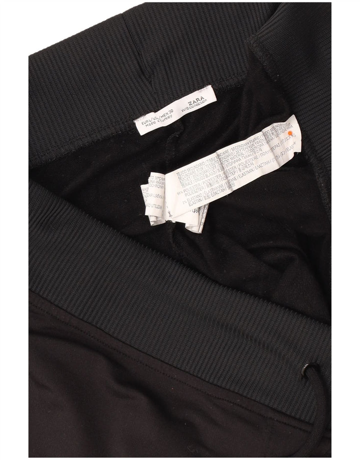 ZARA Damen-Trainingshose, Jogginghose, Gr. 40, Größe L, schwarz gestreift