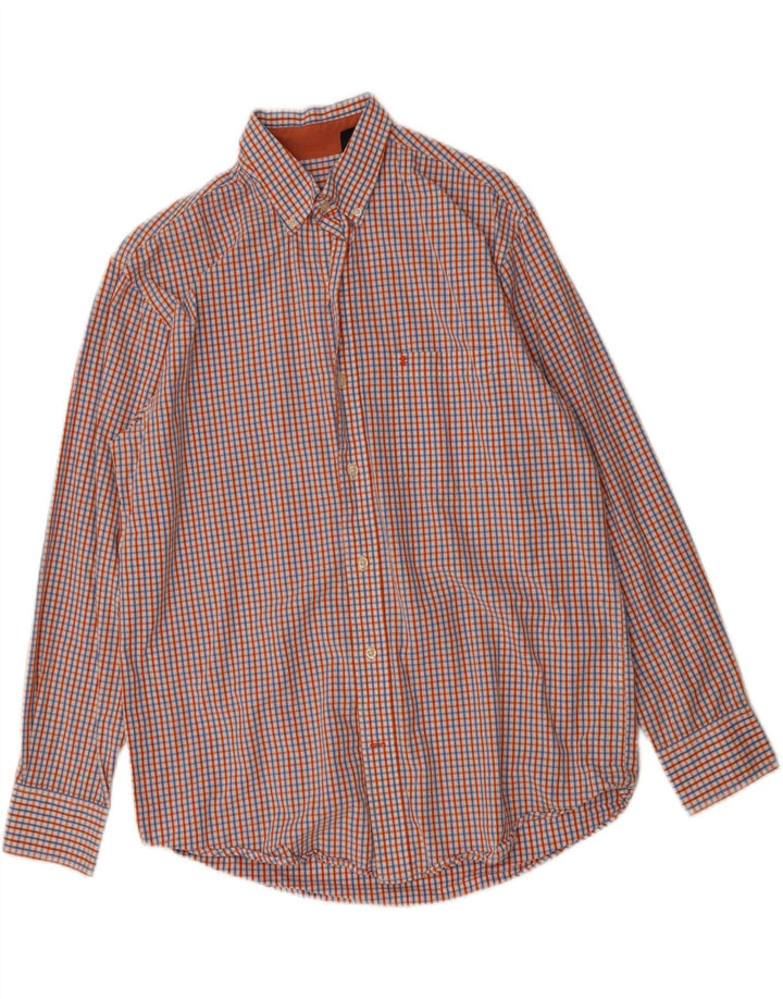 IZOD Mens Shirt Medium Multicoloured Check Cotton Vintage Izod and Second-Hand Izod from Messina Hembry 
