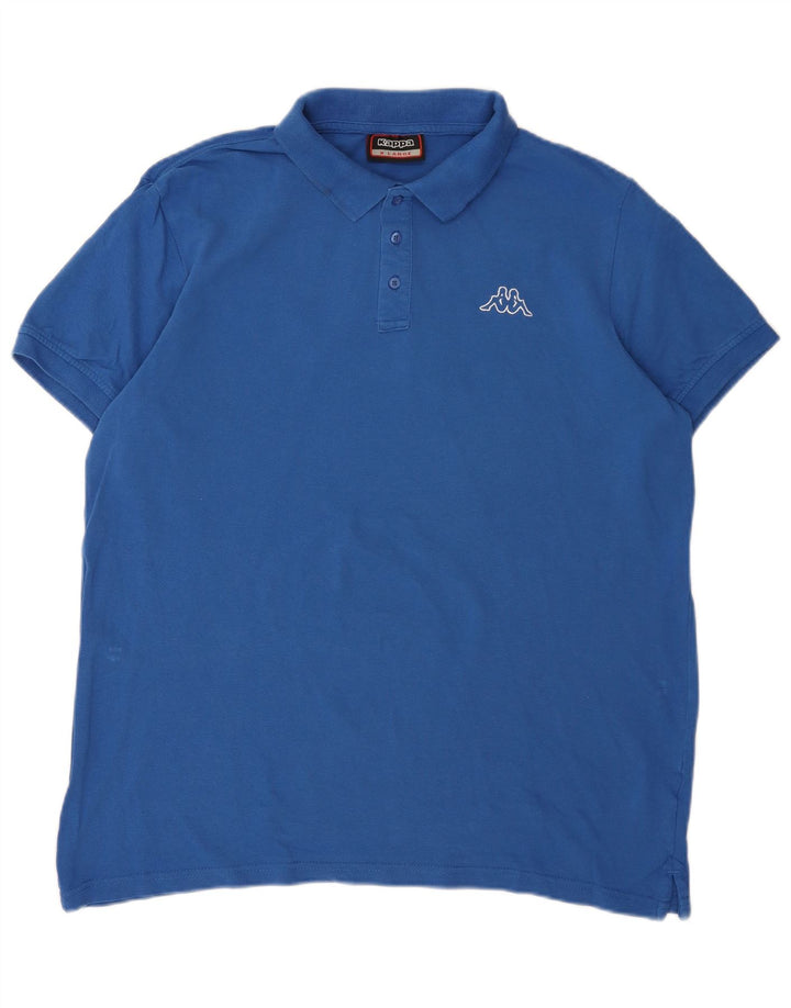 Kappa Herren Poloshirt XL Blau Baumwolle