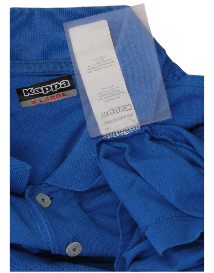 KAPPA Herren Poloshirt XL Blau Baumwolle