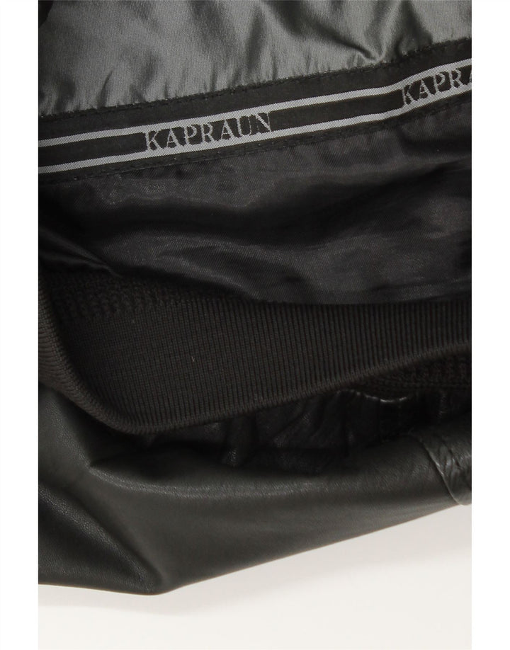 KAPRAUN Herren Lederjacke UK 40 Large Schwarz