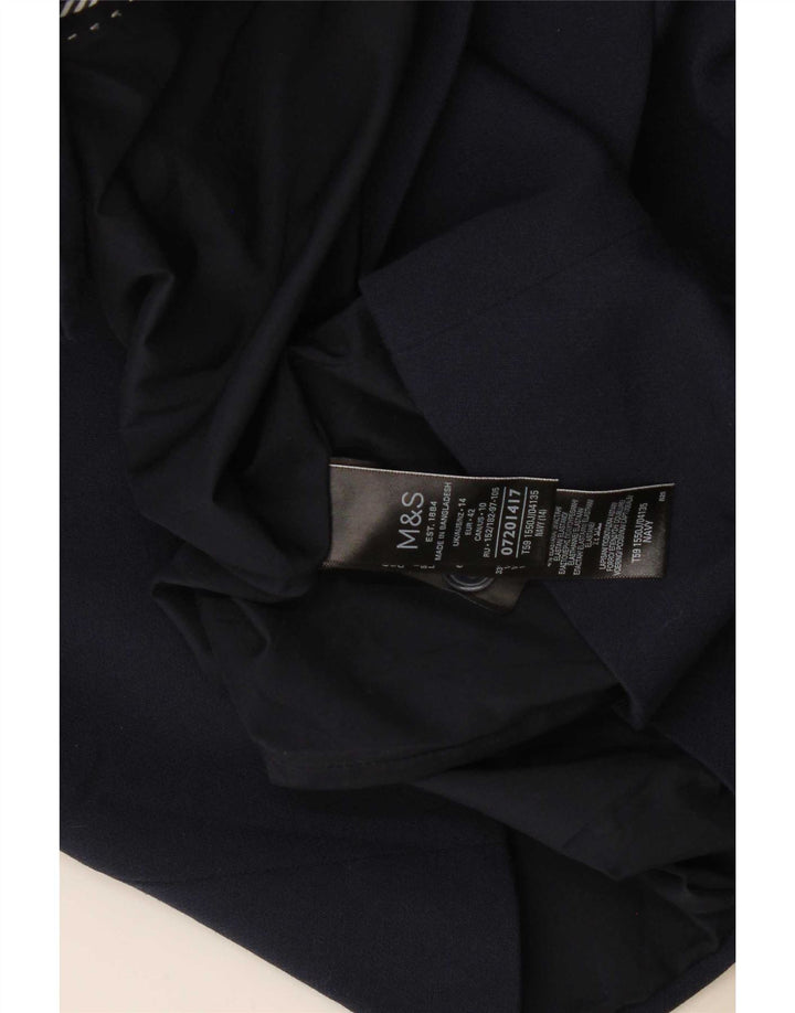 Marks & Spencer Damen-Blazer mit 2 Knöpfen, Gr. 14, Marineblau