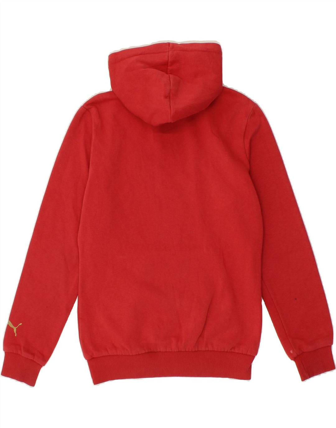 PUMA Mens Graphic Hoodie Jumper XS Red Vintage Puma and Second-Hand Puma from Messina Hembry 