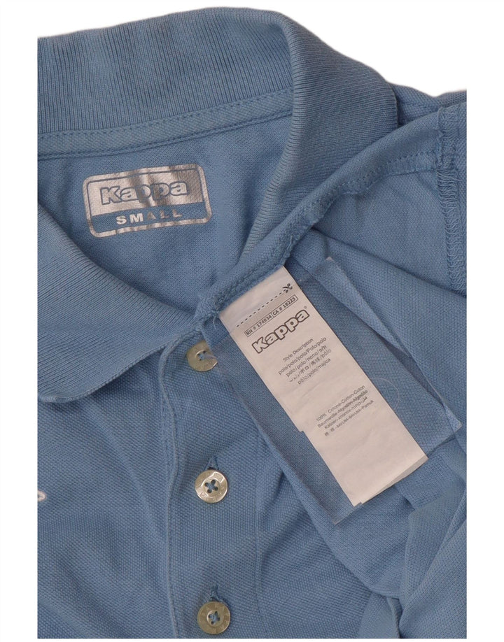 Kappa Herren-Poloshirt, kleine blaue Baumwolle