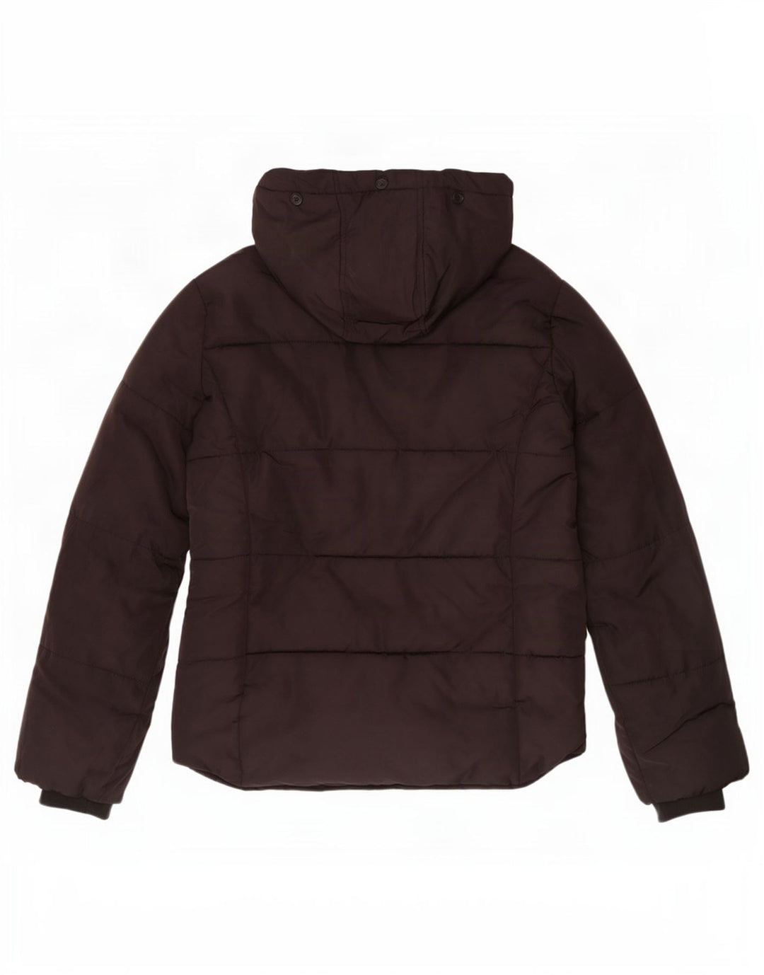 Topshop Damen-Jacke mit Kapuze, gepolstert, Größe S, UK 8, Schwarz, Polyester
