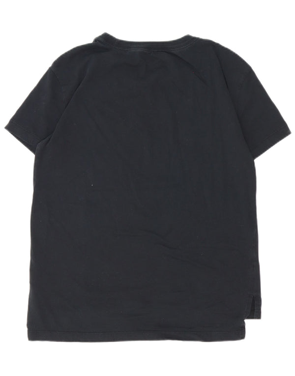 Nike Womens Graphic T-Shirt Top UK 10 Small Schwarz Baumwolle