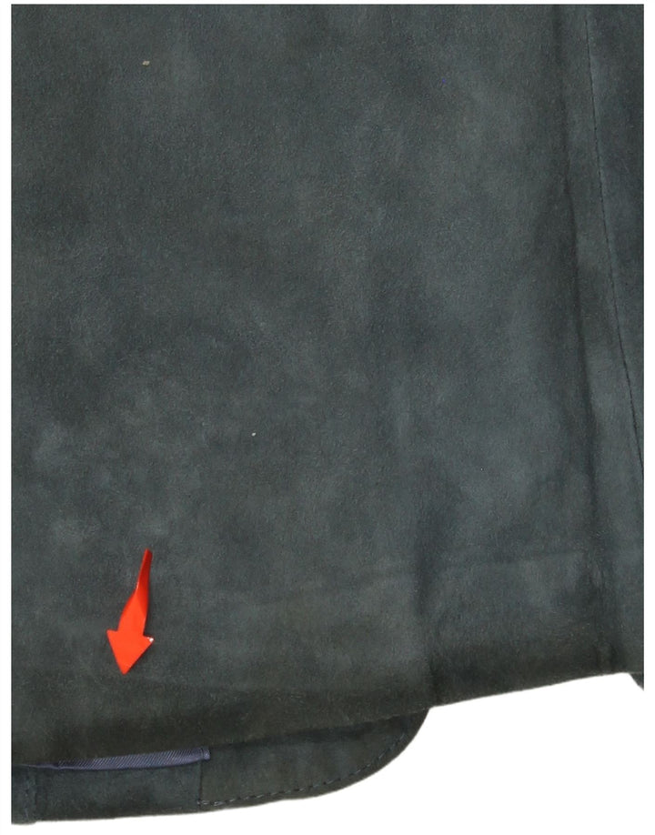 PENELOPE Damen Wildlederweste IT 44 Mittelblau