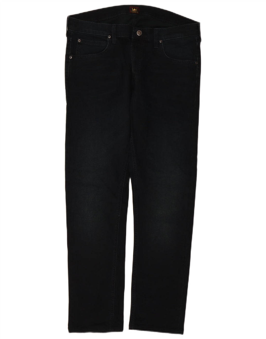 Lee Damen Straight Jeans W36 L29 Marineblau