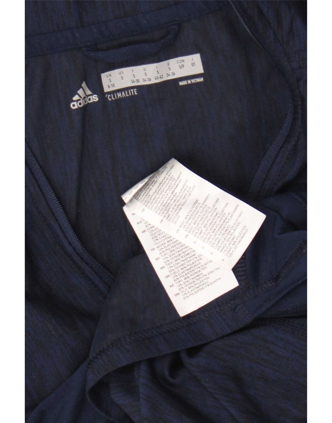 Adidas Damen Graphic Pullover Trainingsanzug Top UK 8/10 Small Marineblau
