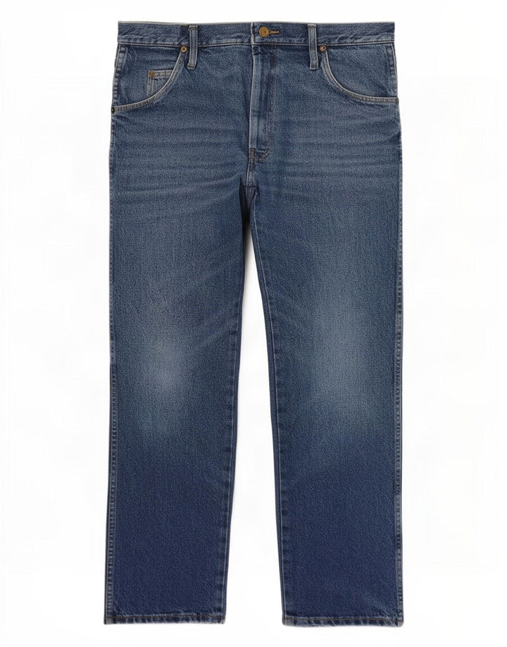 Wrangler Herren Straight Jeans W32 L30 Blaue Baumwolle