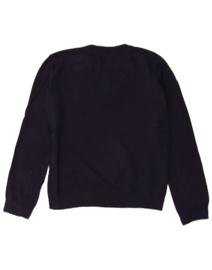 GUESS Jungen-Pullover mit Rundhalsausschnitt, 11–12 Jahre, Marineblau