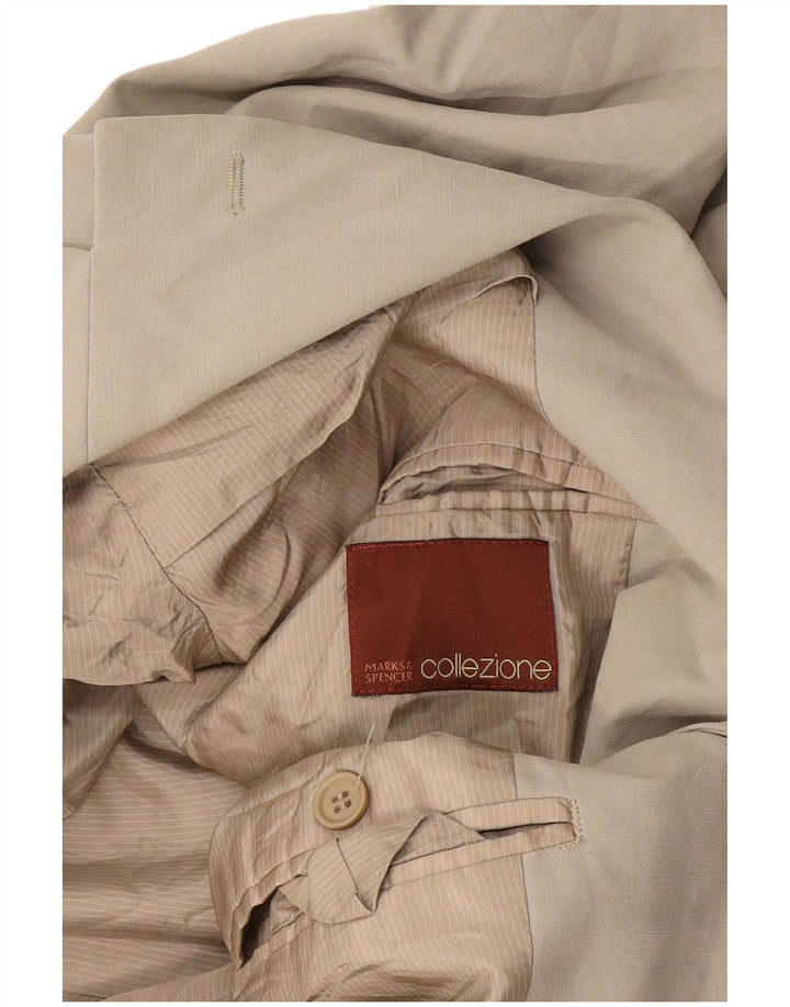 Marks & Spencer Herren-Blazer mit 3 Knöpfen, UK 38, Mittelbeige