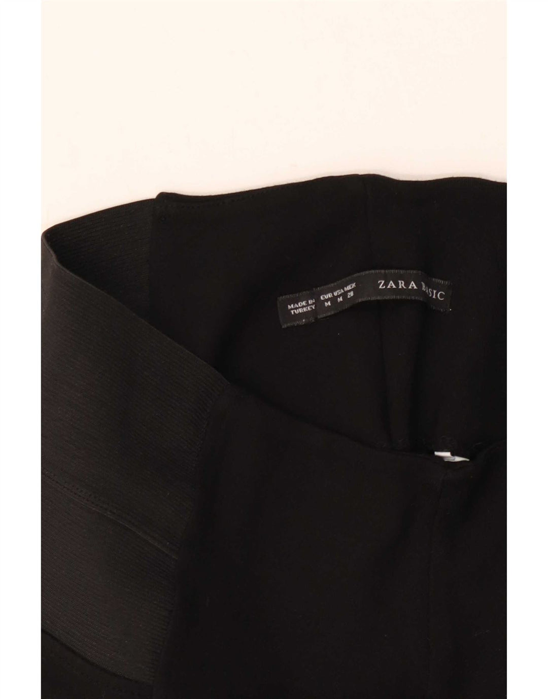 Zara Damen Crop Leggings Medium Schwarz
