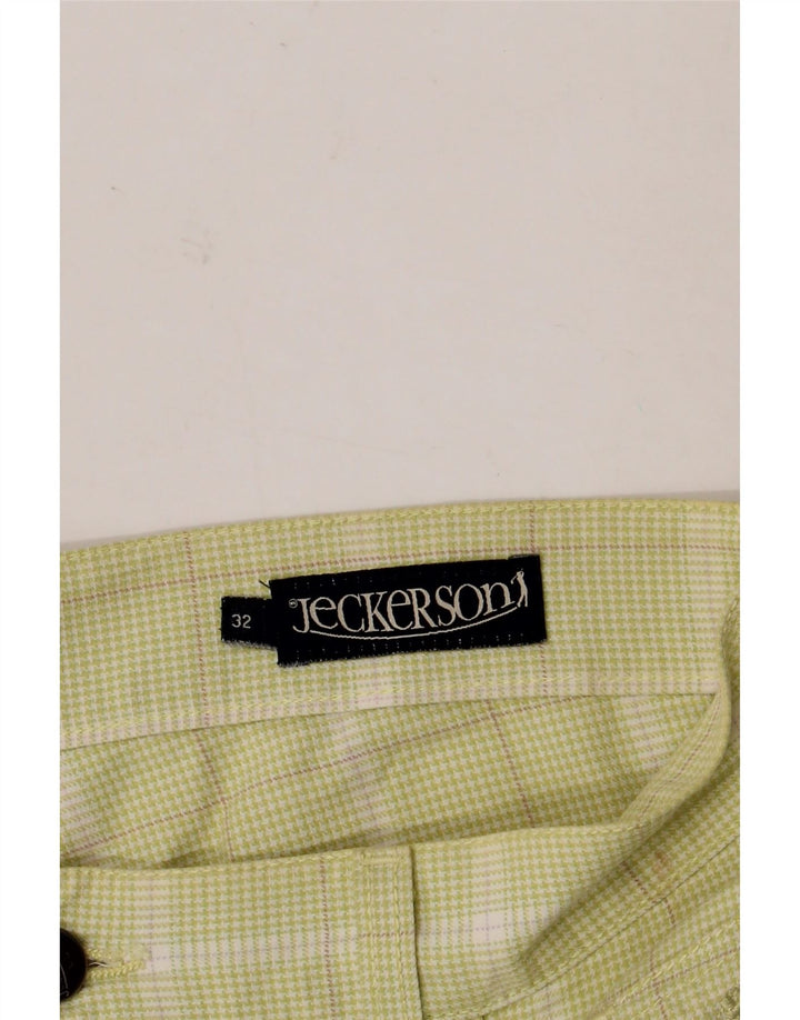 Jeckerson Herren Freizeitshorts W32 Mittelgrün kariert