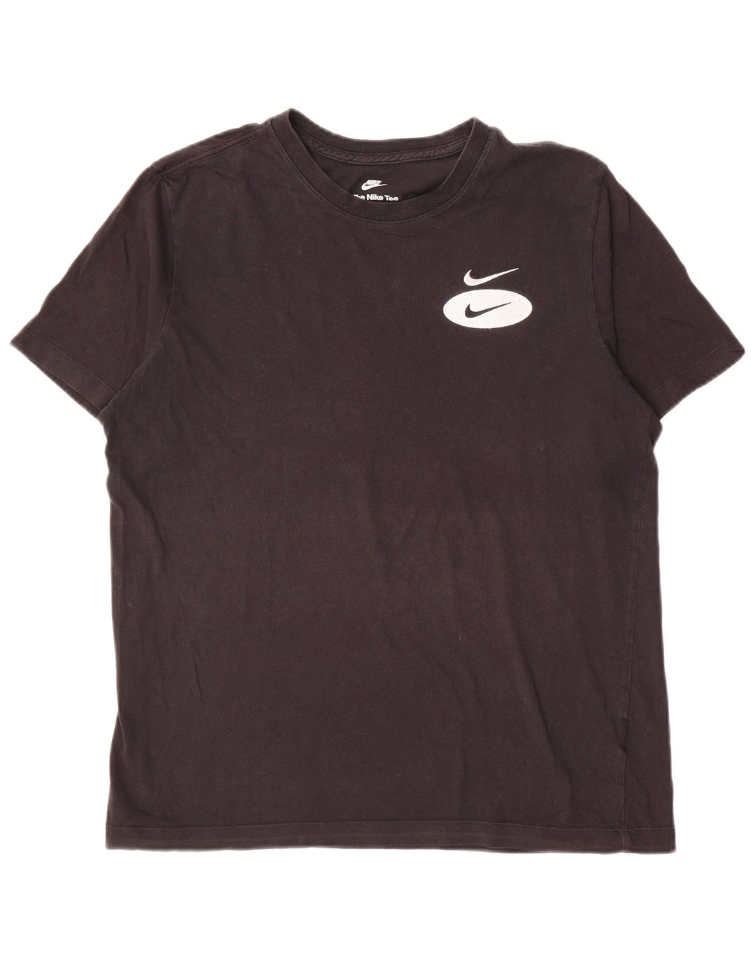 Nike Herren T-Shirt Top Medium Schwarz Baumwolle