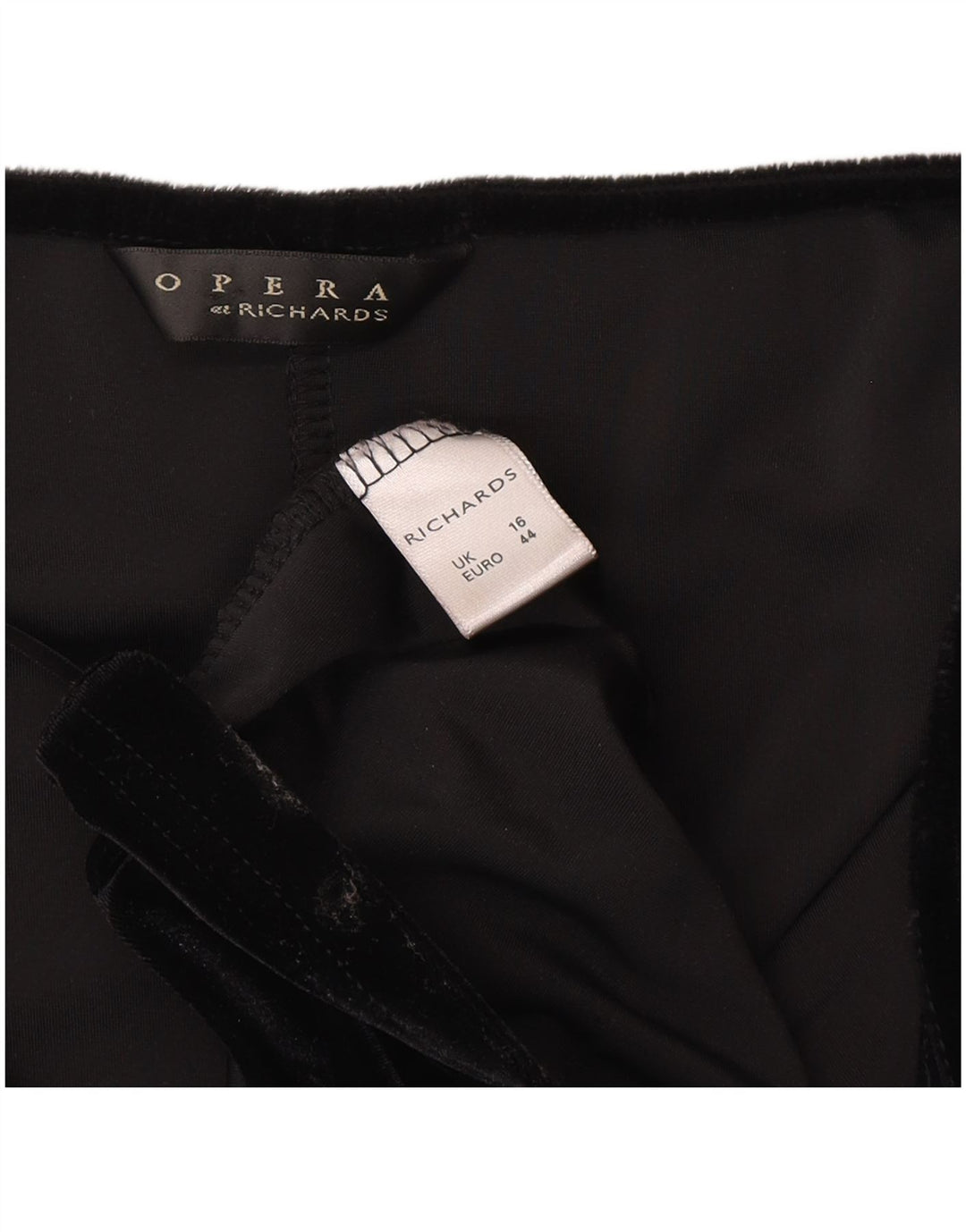 Opera By Richards Damen Ärmelloses Maxikleid UK 16 Large Schwarz Polyester