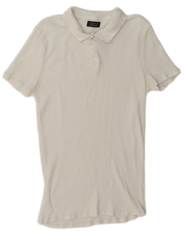Zara Herren Poloshirt XL Weiß