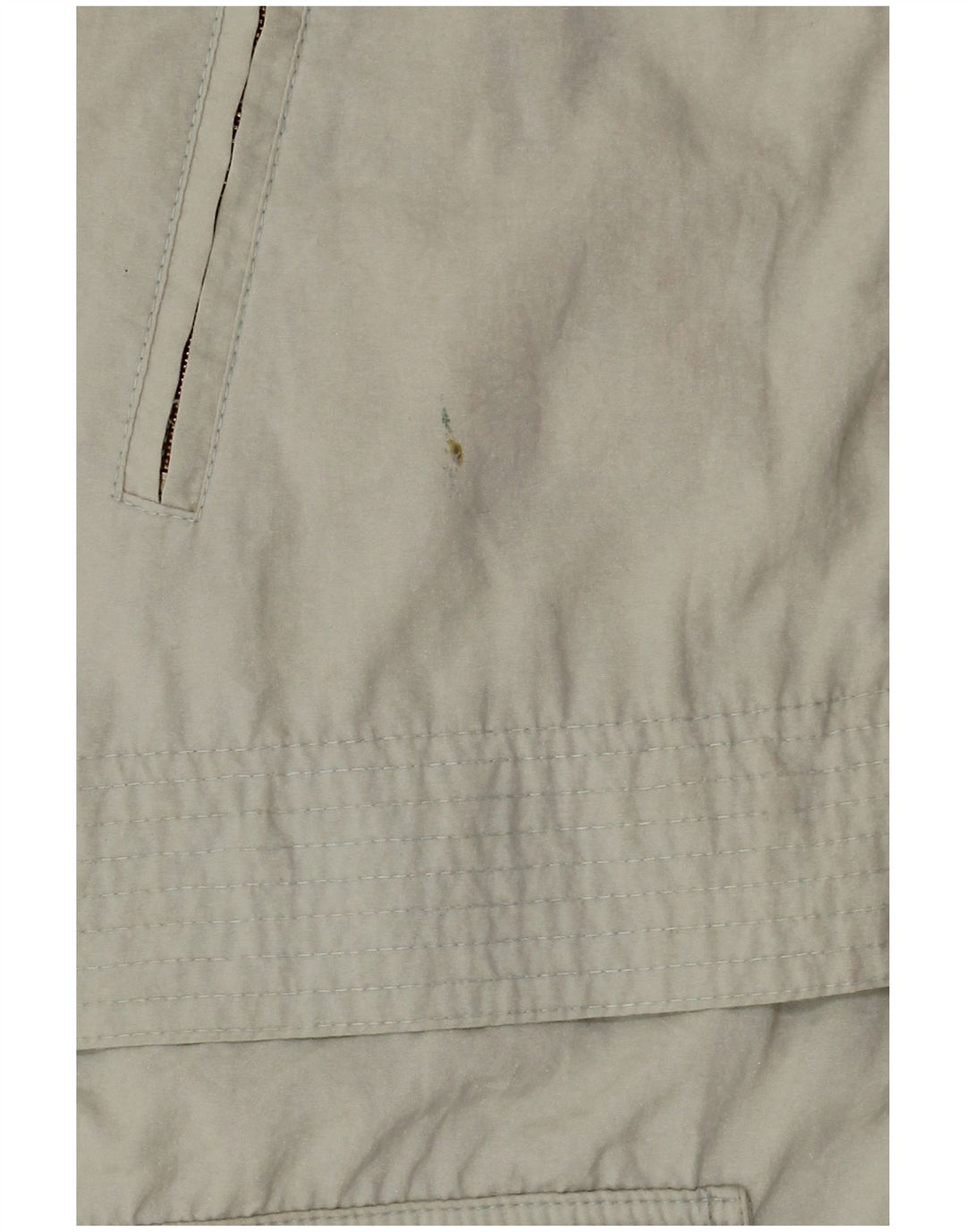 Vintage Damen Übergroßer Windjacke Mantel EU 38 Mittelgrünes Polyamid