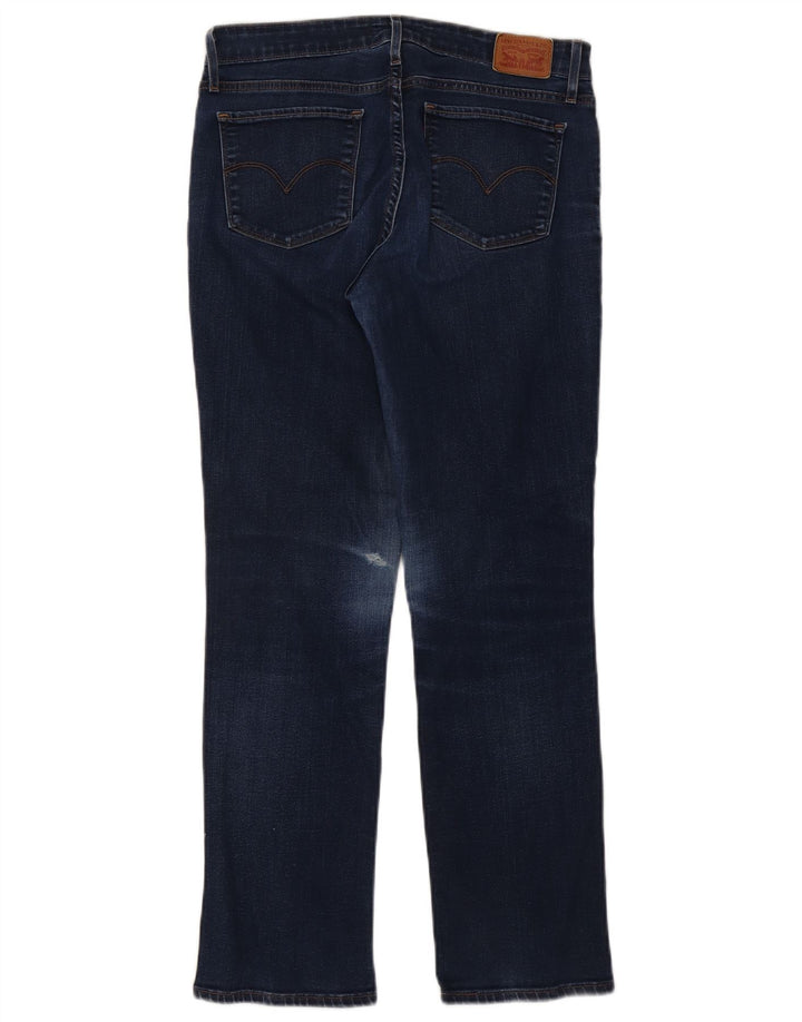 Levi's Damen 714 Straight Jeans W30 L29 Marineblau