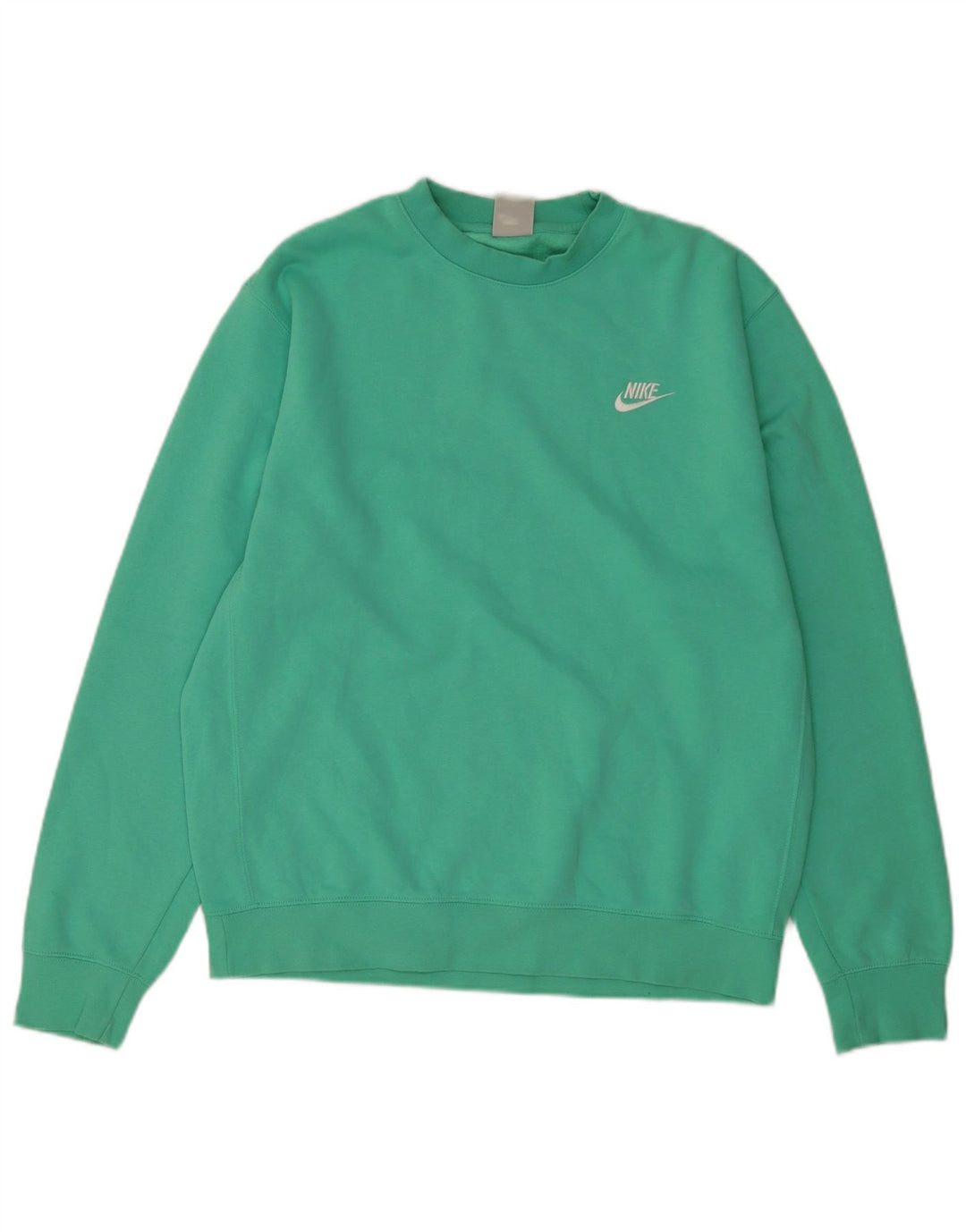 Nike Herren-Sweatshirt-Pullover aus mittelgrüner Baumwolle