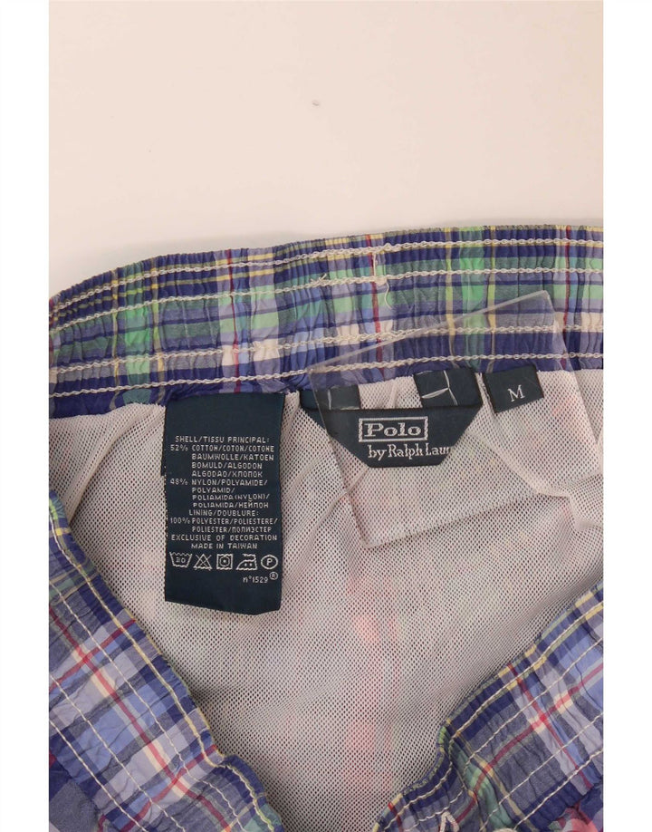 Polo Ralph Lauren Herren-Badeshorts, mittelgroß, mehrfarbig, kariert, Baumwolle