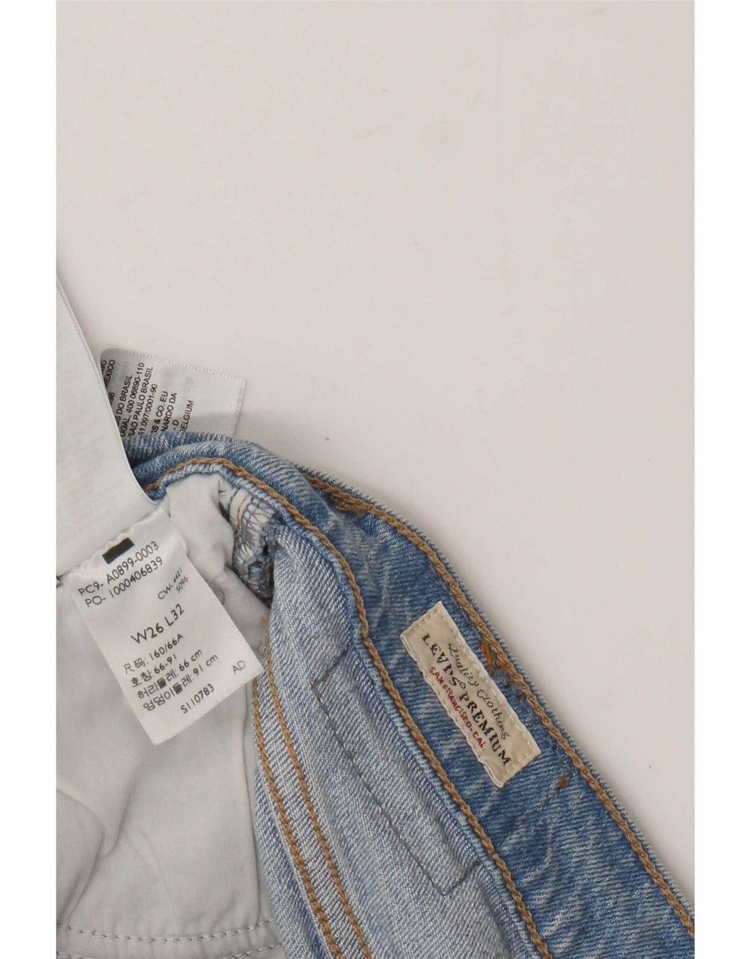 Levi's Damen High Rise Flared Jeans W26 L32 Blaue Baumwolle