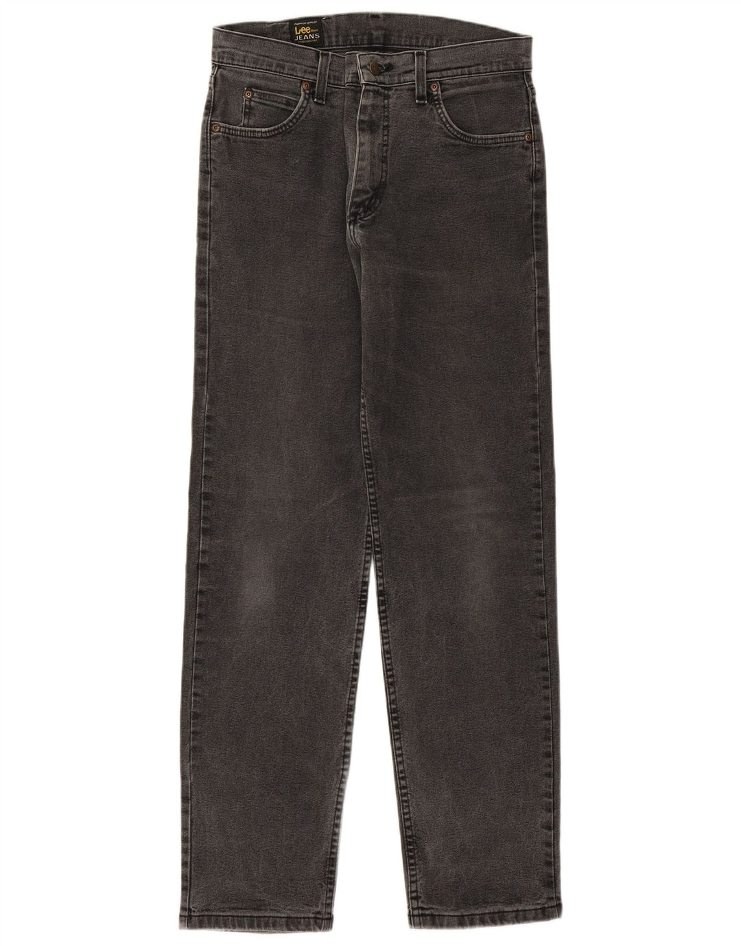 LEE Herren Brooklyn Straight Jeans W31 L32 Graue Baumwolle