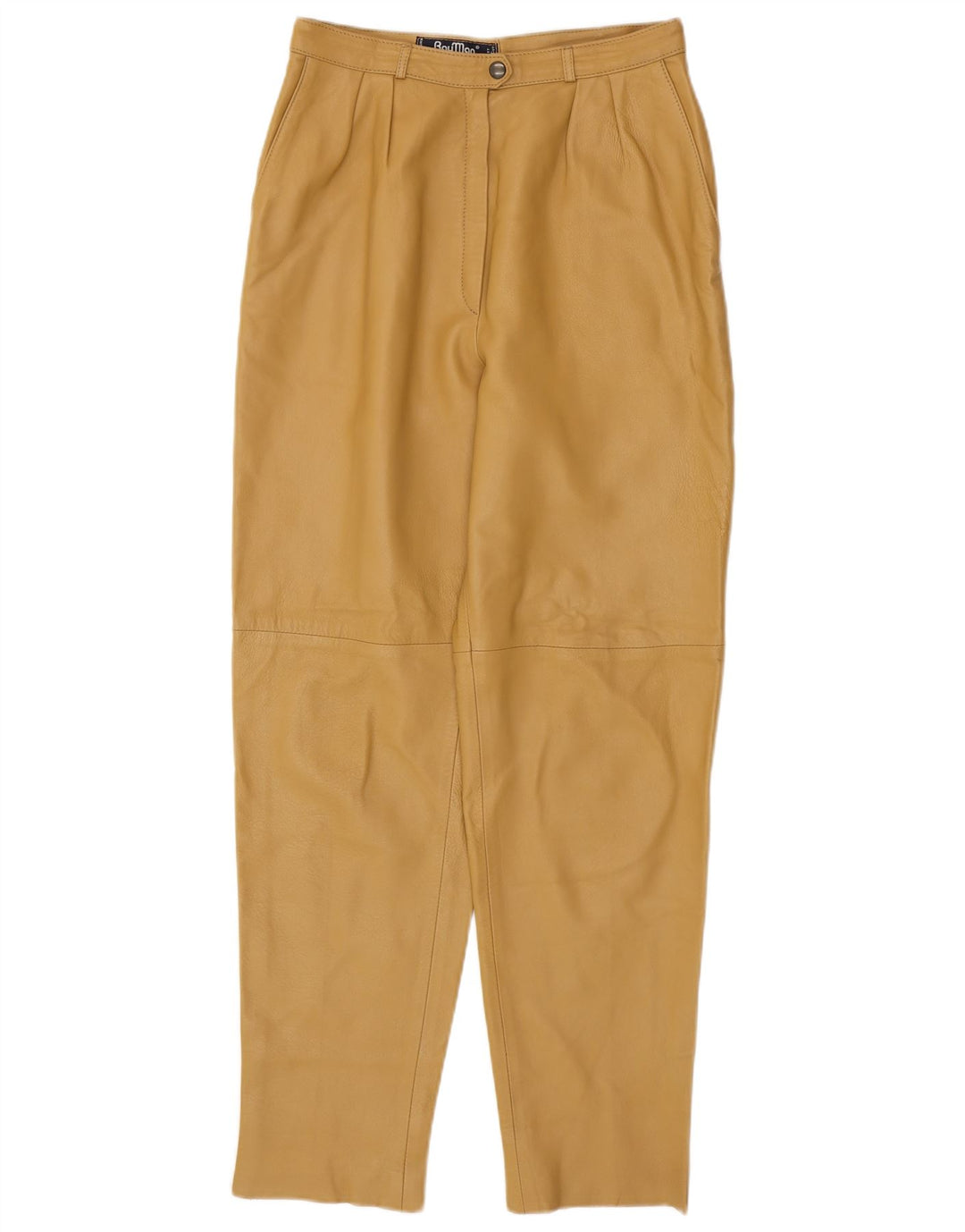 RAY MARJORY Damen-Lederhose mit Zapfen IT 42 Medium W28 L30 Khaki