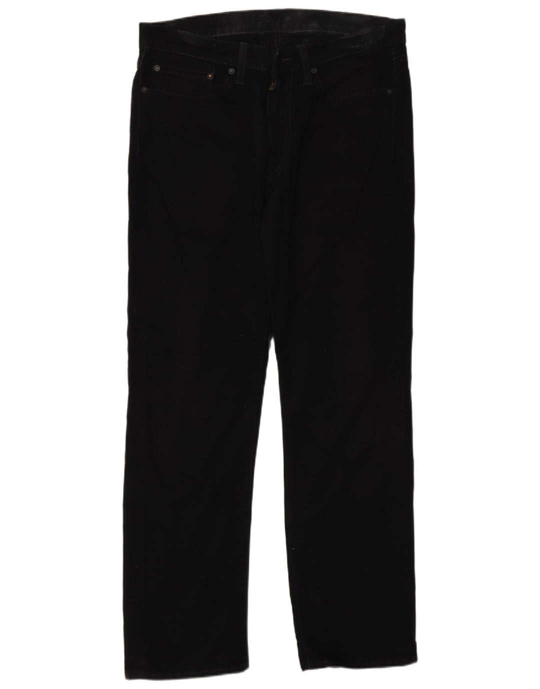Levi's Herren 514 Straight Jeans W34 L32 Schwarze Baumwolle
