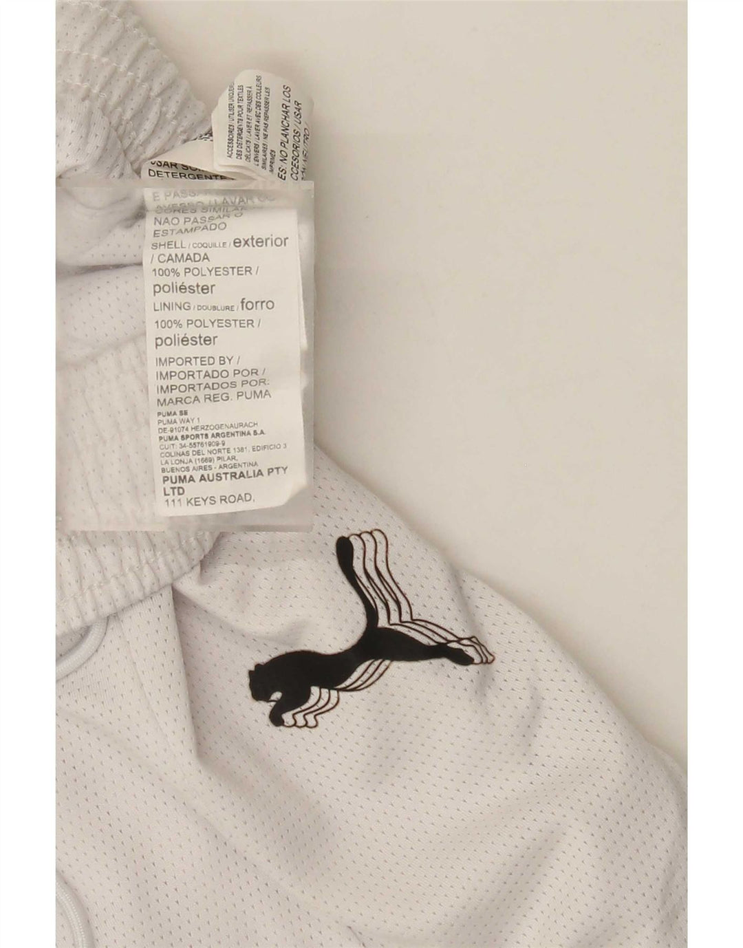 Puma Damen Sportshorts UK 8 Small Weiß Polyester