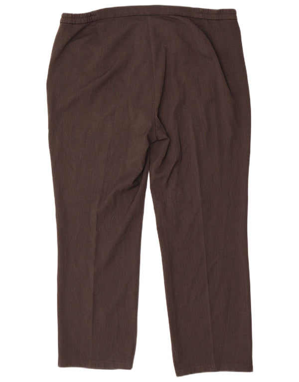 Marks & Spencer Damen Slim Freizeithose UK 18 XL W38 L29 Grau Polyester