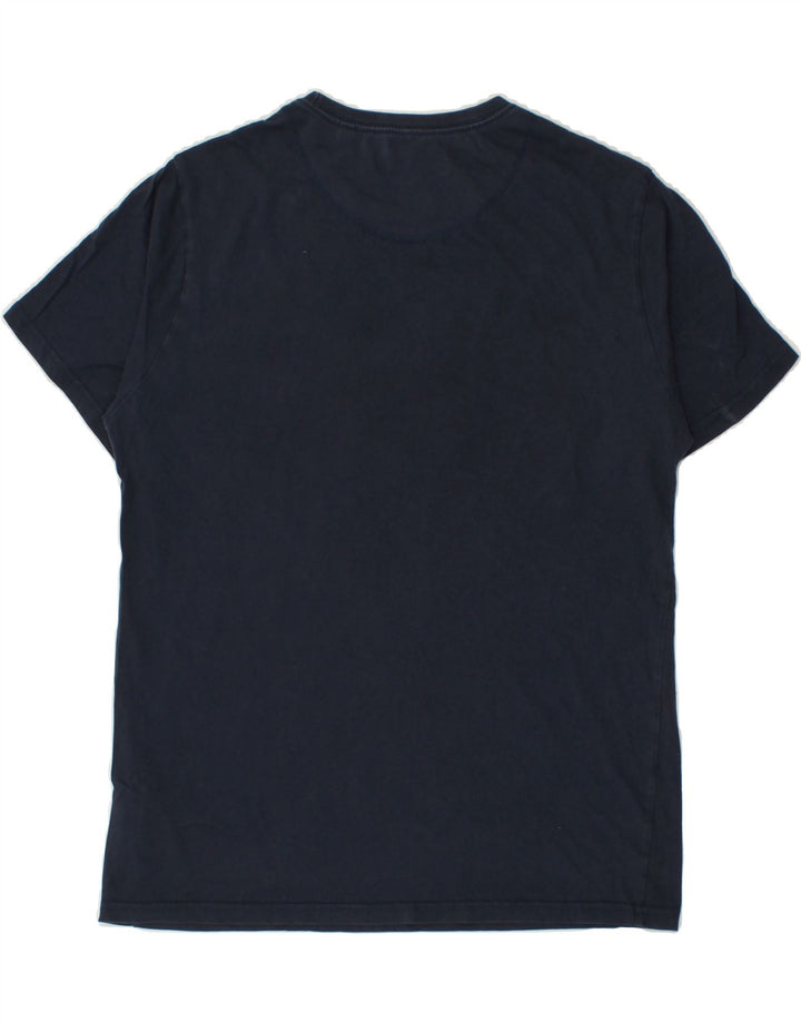 ELLESSE Mens Graphic T-Shirt Top Medium Navy Blue Cotton Vintage Ellesse and Second-Hand Ellesse from Messina Hembry 