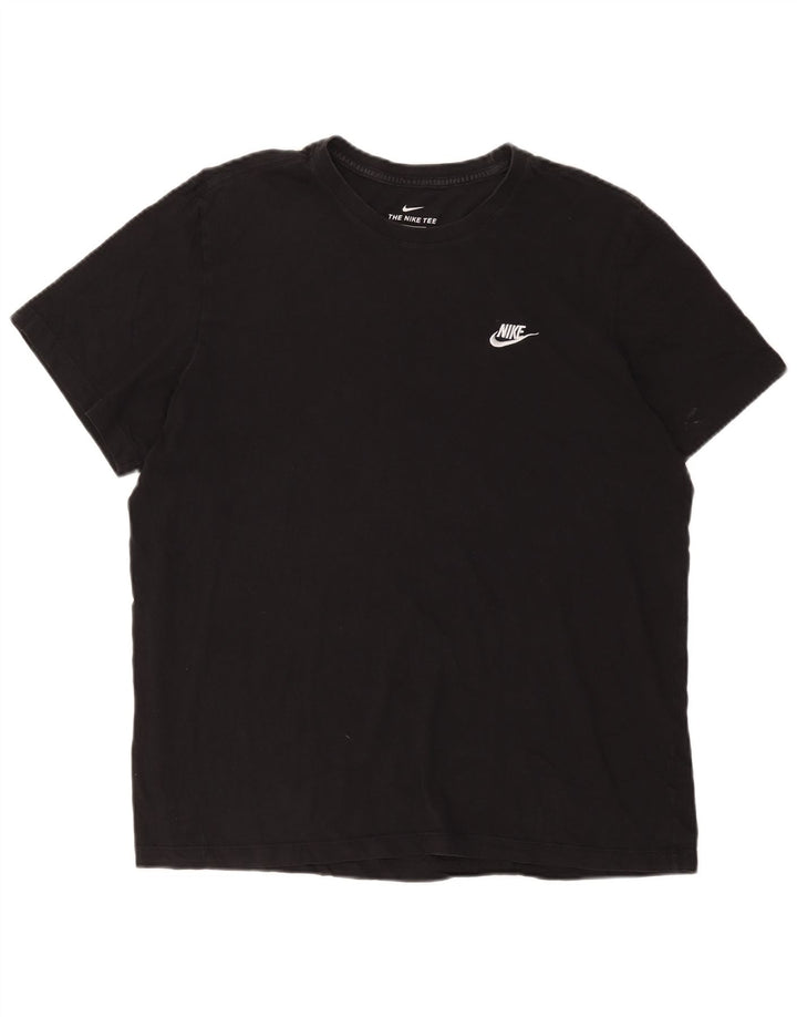 Nike Herren T-Shirt Top XL Schwarz Baumwolle