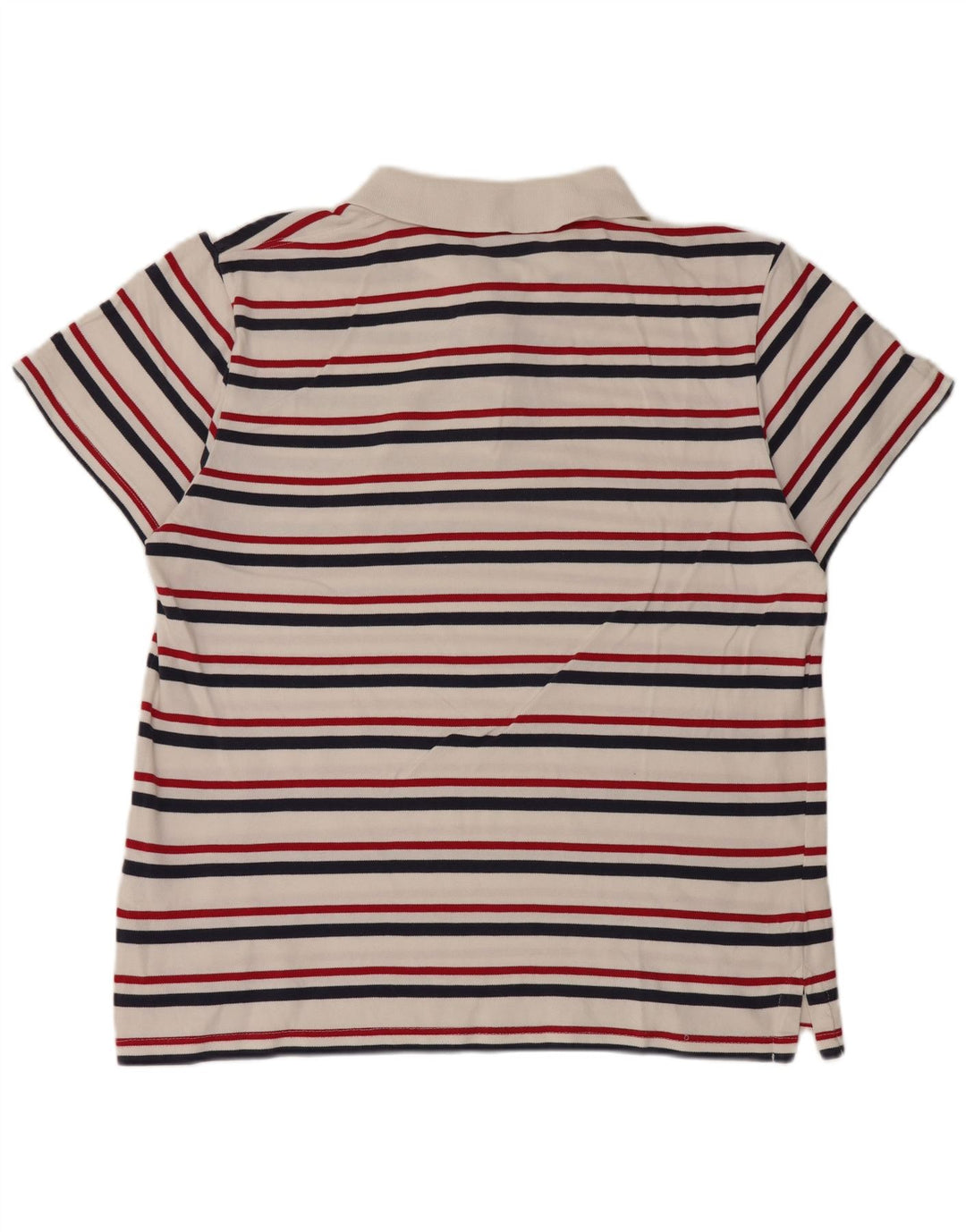 WRANGLER Herren Poloshirt 2XL weiß gestreift aus Baumwolle