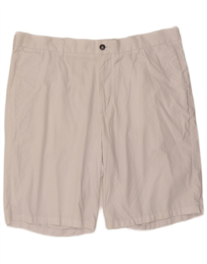 Marks & Spencer Herren Chinoshorts W40 XL Weiße Baumwolle