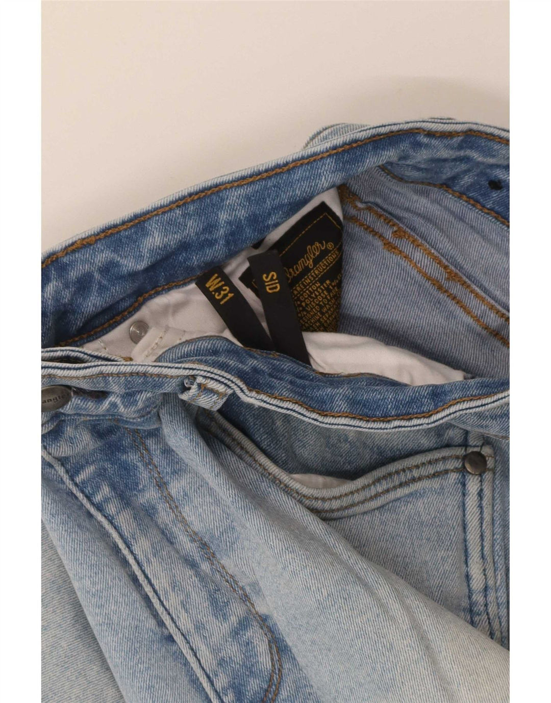 Wrangler Herren Sid Skinny Jeans W31 L29 Blaue Baumwolle