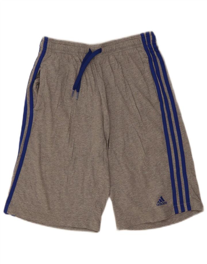 Adidas Sportshorts für Jungen, 15–16 Jahre, graue Baumwolle