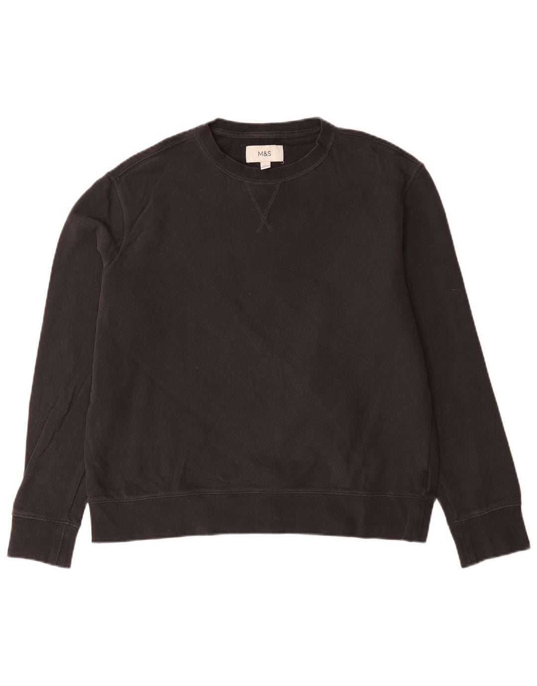 Marks & Spencer Herren-Sweatshirt, Pullover, Größe L, Schwarz, Baumwolle