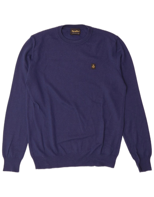 REFRIGIWEAR Jungen-Pullover mit Rundhalsausschnitt, 15–16 Jahre, XL, marineblaue Wolle