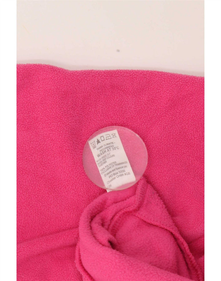 Marks & Spencer Damen Fleecejacke UK 18 XL Rosa Polyester