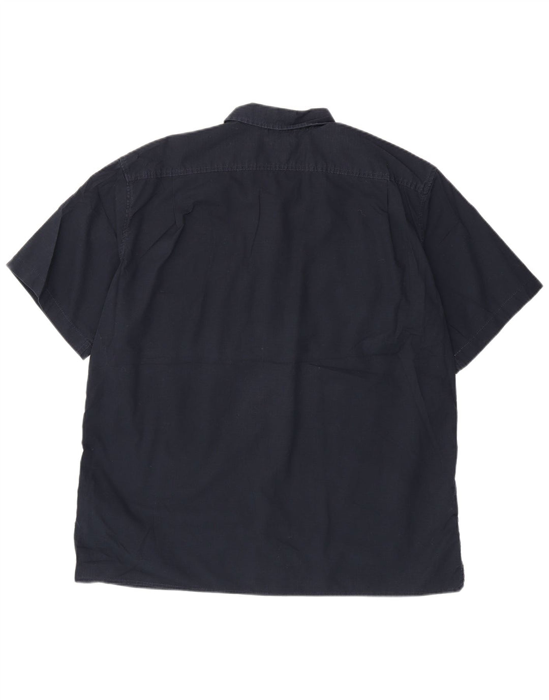 EDDIE BAUER Herren-Hemd, kurzärmelig, klassische Passform, XL, Marineblau, Baumwolle