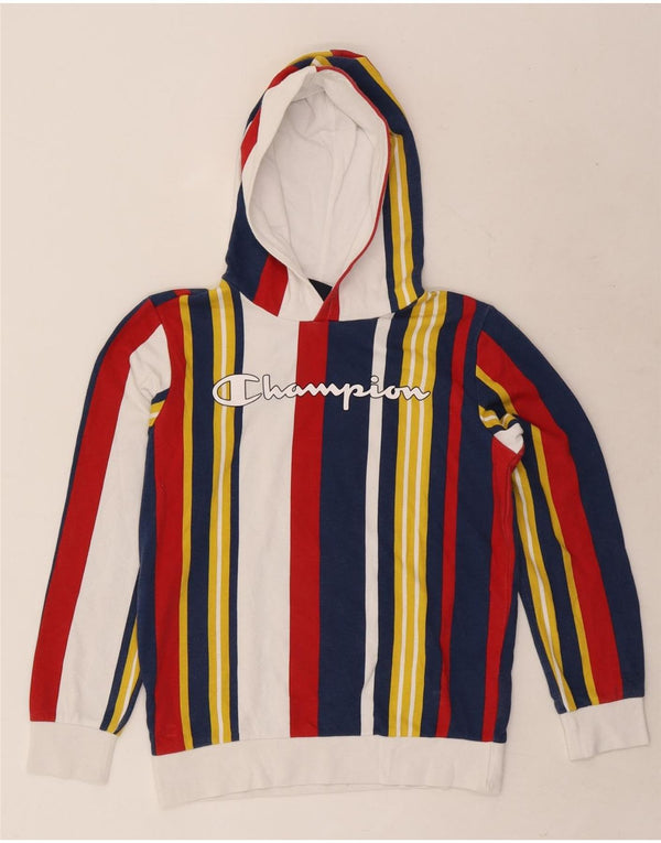Champion Kapuzenpullover mit Grafik für Jungen, 11–12 Jahre, groß, mehrfarbig, gestreift