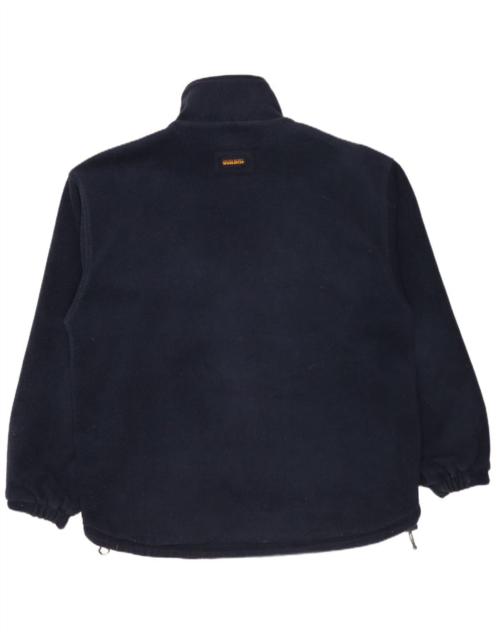 WOOLRICH Herren Wendejacke UK 40 Large Marineblaues Nylon